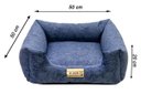 Ver imagem 5 de Cama Quadrada para Cachorro ou Gato Luppet Azul Petróleo M