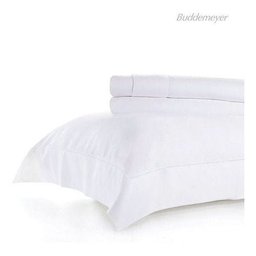 Jogo De Lençol Super King Buddemeyer 300 Fios Bud Vision - Branco - 2