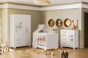 Ver imagem 1 de Berço que Vira Cama com Colchão - Flocos - Mobibaby