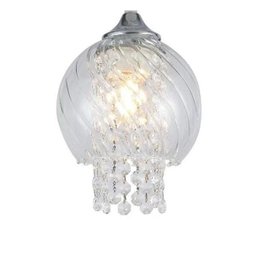 Kit 4 Lustre Pendente Cristal Vidro Transparente Alz28 - 3