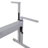 Mesa Ergonômica com Regulagem de Altura e Tampos 120x45 e 120x35cm - Amadeirado - 5