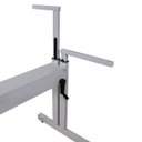 Ver imagem 5 de Mesa Ergonômica com Regulagem de Altura e Tampos 120x45 e 120x35cm - Amadeirado