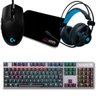 Kit Gamer Logitech G PRO HERO 16K + Mousepad Bits Gamer + Teclado Mecânico Fortrek + Headset - 1