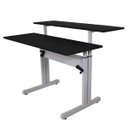 Ver imagem 1 de Mesa Ergonômica com Regulagem de Altura e Tampos 120x45 e 120x35cm - Preto