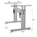 Ver imagem 3 de Mesa Ergonômica com Regulagem de Altura e Tampos 120x45 e 120x35cm - Preto