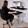Mesa Ergonômica com Regulagem de Altura e Tampos 120x45 e 120x35cm - Preto - 2