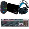 Kit Gamer Fortrek Crusader + Mousepad Bits Gamer + Teclado Mecânico Fortrek + Headset Fortrek - 1
