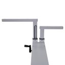 Ver imagem 7 de Mesa Ergonômica com Regulagem de Altura e Tampos 120x45 e 120x35cm - Branco