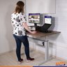 Mesa Altura Regulável Ergonômica para Home Office com Tampo 120x80 - Amadeirado - 7