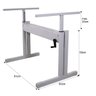 Mesa Altura Regulável Ergonômica para Home Office com Tampo 120x80 - Preto - 5