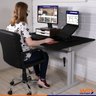 Mesa Altura Regulável Ergonômica para Home Office com Tampo 120x80 - Preto - 2