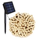 Ver imagem 1 de Pisca Cordão Solar Natal LED 100 Lâmpadas Luz Amarela 8m 8 Funções