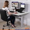 Mesa Altura Regulável Ergonômica para Home Office com Tampo 120x80 - Branco - 2