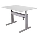 Ver imagem 1 de Mesa Altura Regulável Ergonômica para Home Office com Tampo 120x80 - Branco