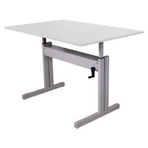 Mesa Altura Regulável Ergonômica para Home Office com Tampo 120x80 - Branco