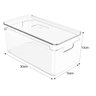 Organizador de Geladeira e Despensa 30x15x13cm com Tampa Acrílico - 3