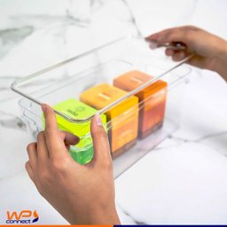 Organizador de Geladeira e Despensa 30x15x13cm com Tampa Acrílico - 2