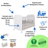 Quarto de Bebê Completo Berço Americano Guarda Roupa Uli 2 Portas Cômoda 4 Gavetas Uli - 4
