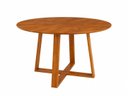 Ver imagem 5 de Conj Mesa Redonda 110cm 4 Cadeiras Madeira Sala Jantar Lara:Corino Caramelo