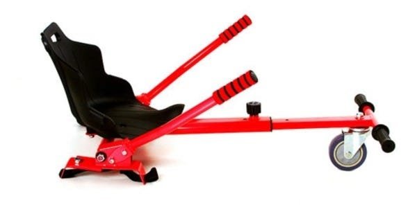 Hoverkart Carrinho Scooter Skate Vermelho Para Hoverboard Universal Com Regulagem Modelos 6,5, 8,10 - 6