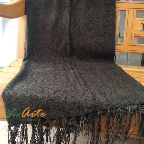 Manta Chenille (Sofá 2 Lugares) 1,15x1,80 Marrom-Escuro