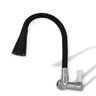Torneira Cozinha Gourmet Flexível De Parede 2 Jatos Preta - 3