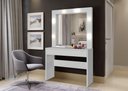 Ver imagem 2 de Penteadeira Camarim Romance com Espelho e LED 103 cm Branco Acetinado - Mavaular
