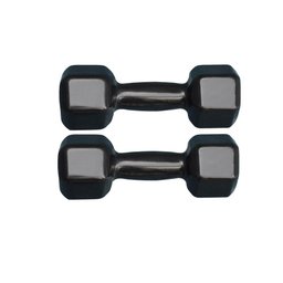 Par de Halter Sextavado Emborrachado 3kg Academia Treino - 1
