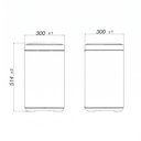 Ver imagem 3 de Lixeira Deca Suprema 1007.Qua.20.Inx com Sensor 20L Quadrada Inox