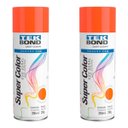 Ver imagem 1 de Kit 2 Tinta Spray Tek Bond Secagem Rápida Laranja 350ml