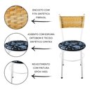 Ver imagem 2 de 2 Cadeiras Brancas para Cozinha Viena Palha:Floral Preto