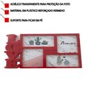 Ver imagem 5 de Porta Retrato para Fotos com Apoio 10x15cm 4 Fotos Decoração Família