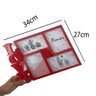 Porta Retrato para Fotos com Apoio 10x15cm 4 Fotos Decoração Família - 4