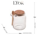 Ver imagem 4 de Kit 6 Potes Temperos com Tampa Rolha e Colher