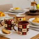 Ver imagem 2 de Conjunto 3 Mini Canecas Cerâmica Decorada Pilão 110ml para Café - Tuut