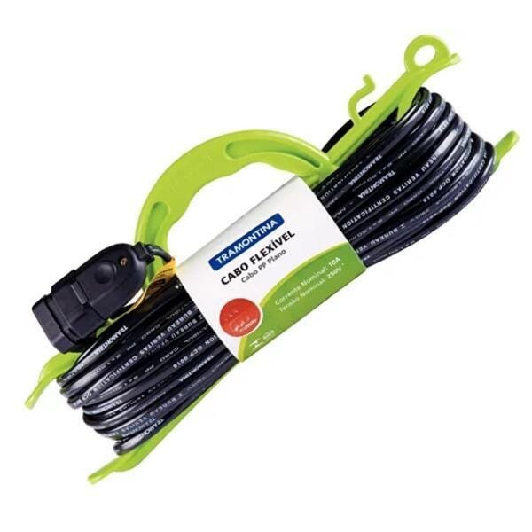 Extensão Elétrica 1 Tomada 2P+T Bivolt 10M X1,5Mm Tramontina - 1