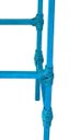 Ver imagem 3 de Banqueta Artesanal em Metal Simples para Decoração de Área Gourmet - Azul Turquesa