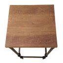 Ver imagem 4 de Banqueta Artesanal em Metal Simples para Decoração de Área Gourmet - Verniz