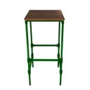 Ver imagem 1 de Banqueta Artesanal em Metal Simples para Decoração de Área Gourmet - Verde