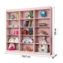 Ver imagem 3 de Kit 3 Estantes Livreiro Office Multiuso 12 Prateleiras Rose J&a Rose