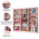 Ver imagem 5 de Kit 3 Estantes Livreiro Office Multiuso 12 Prateleiras Rose J&a Rose