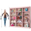 Ver imagem 6 de Kit 3 Estantes Livreiro Office Multiuso 12 Prateleiras Rose J&a Rose