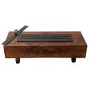 Ver mais imagens de Lareira Ecológica Rústica em Madeira para Aquecimento de Sala de Estar