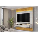 Ver imagem 1 de Painel Quarto P/ Tv até 70 Pol Taylor 179x207cm Bali/cedro - Dj Móveis