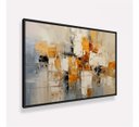 Ver imagem 3 de Quadro Abstrato Arte Moderna Tons Neutros e Quente 153x103