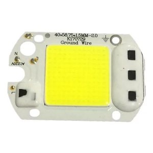 Kit 100 Chip Led 50w 6000k Inteligente Funciona Sem Reator 220v