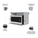 Ver imagem 3 de Suporte Microondas e Forno Elétrico Aéreo 60cm Itália Cinza Claro - Lumil