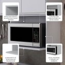 Ver imagem 3 de Suporte Microondas e Forno Elétrico Aéreo 60cm Itália Cinza Claro - Lumil