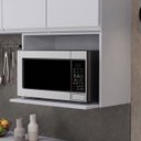 Ver imagem 1 de Suporte Microondas e Forno Elétrico Aéreo 60cm Itália Cinza Claro - Lumil