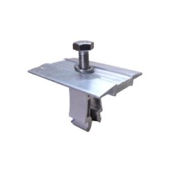 Perfil Barra Trilho Estrutura para Painel Solar 4,20Mt + Middle e End Clamp - 4